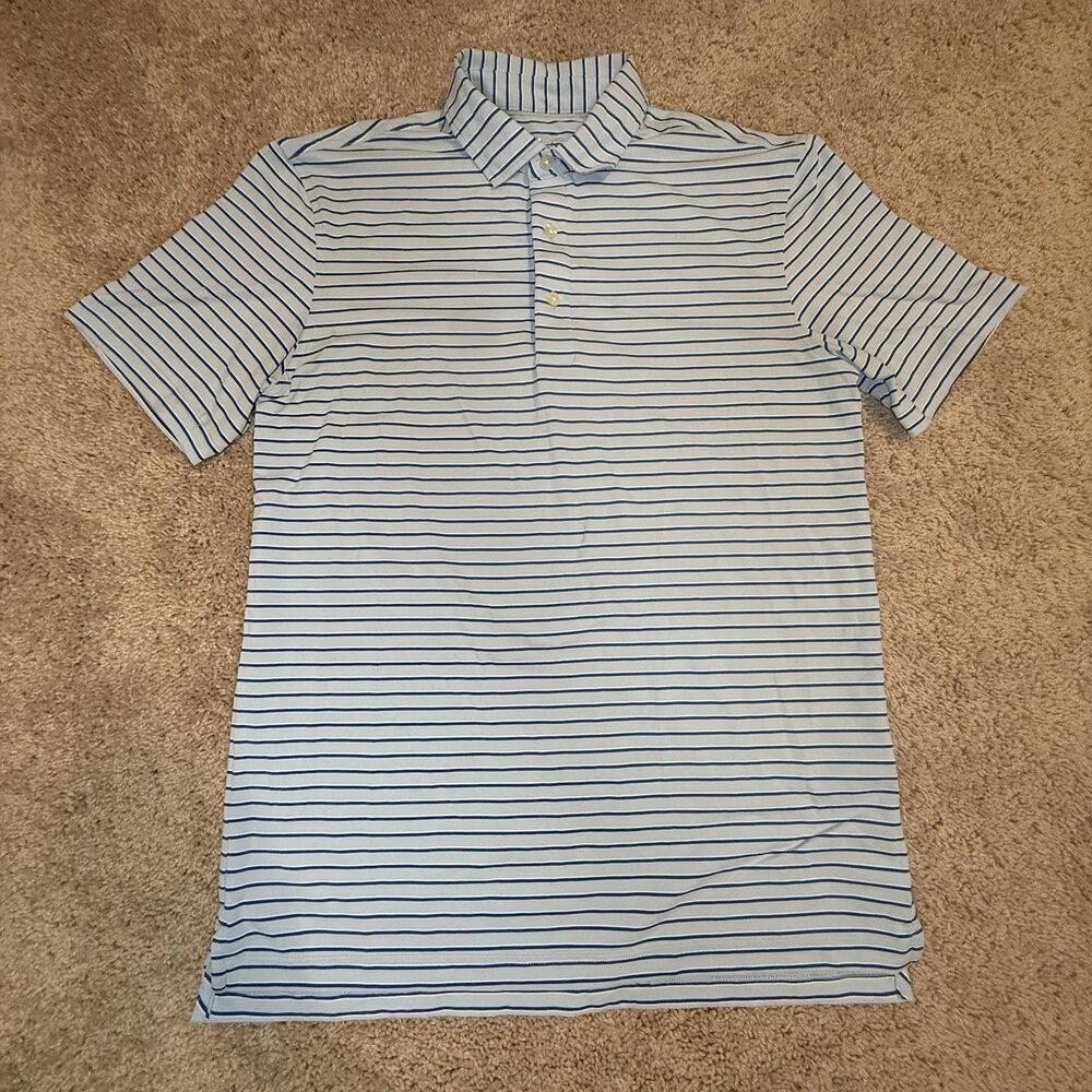 Vineyard Vines OTG Palmero Polo Shirt Mens Small Stripe On The Go Performance